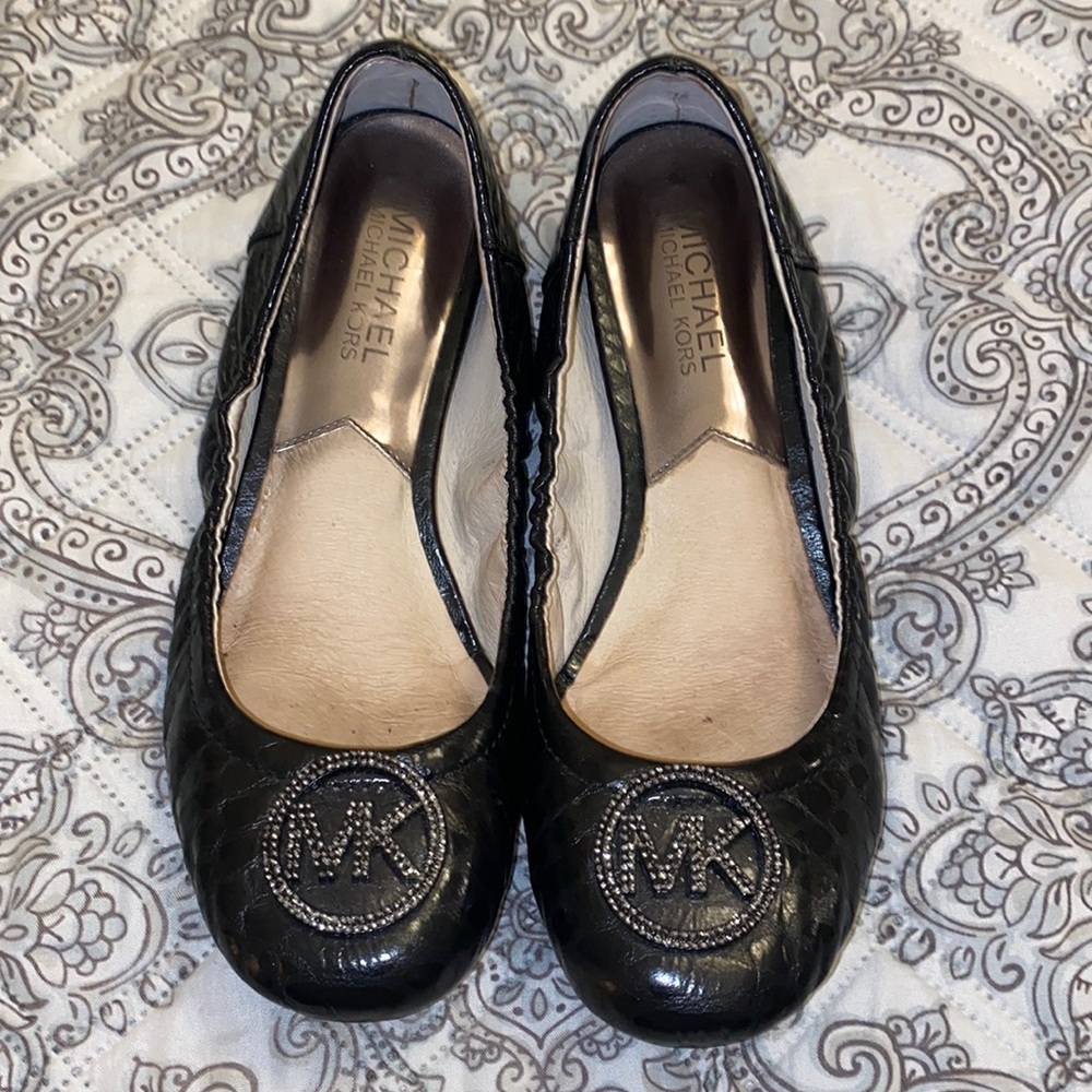 Michael Kors Black Ballet Flats
